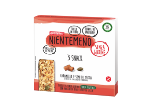 Enervit Nientemeno Barretta con caramello e semi di zucca 3x33g