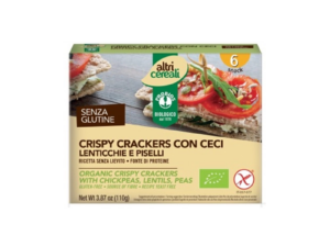 Probios Crispy Crackers con ceci lenticchie e piselli